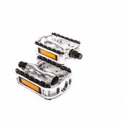 Messingschlager 1 Paar Alu Fahrrad Pedale Rutschfeste City Trekking Pedalen Gummiert Gedichtet