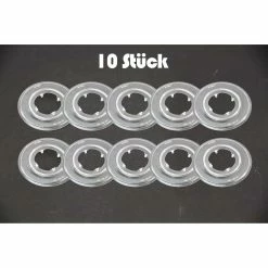 10 Stück Shimano Speichen Schutzscheibe YF-FH35 Hinterrad 32 Loch 26-30 Zähne Transparent