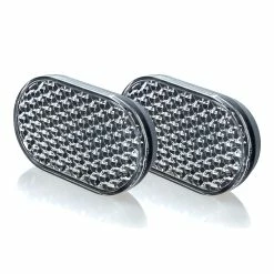 Nicht Angegeben 2 Stück Fahrrad Frontreflektor Frontstrahler Weitwinkel 60x35 StVZO Genormt Weiss