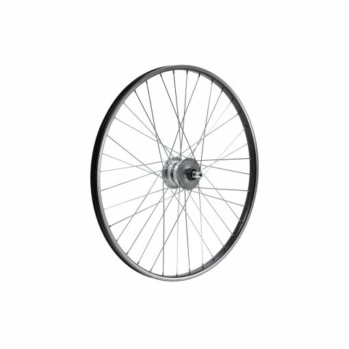 26 Zoll Vorderrad Fahrrad Alu Felge Mit SHIMANO Nabendynamo Silber V Brake Felgenbremse -Trelock Verkäufe 26 zoll vorderrad fahrrad alu felge mit shimano nabendynamo silber v brake felgenbremse