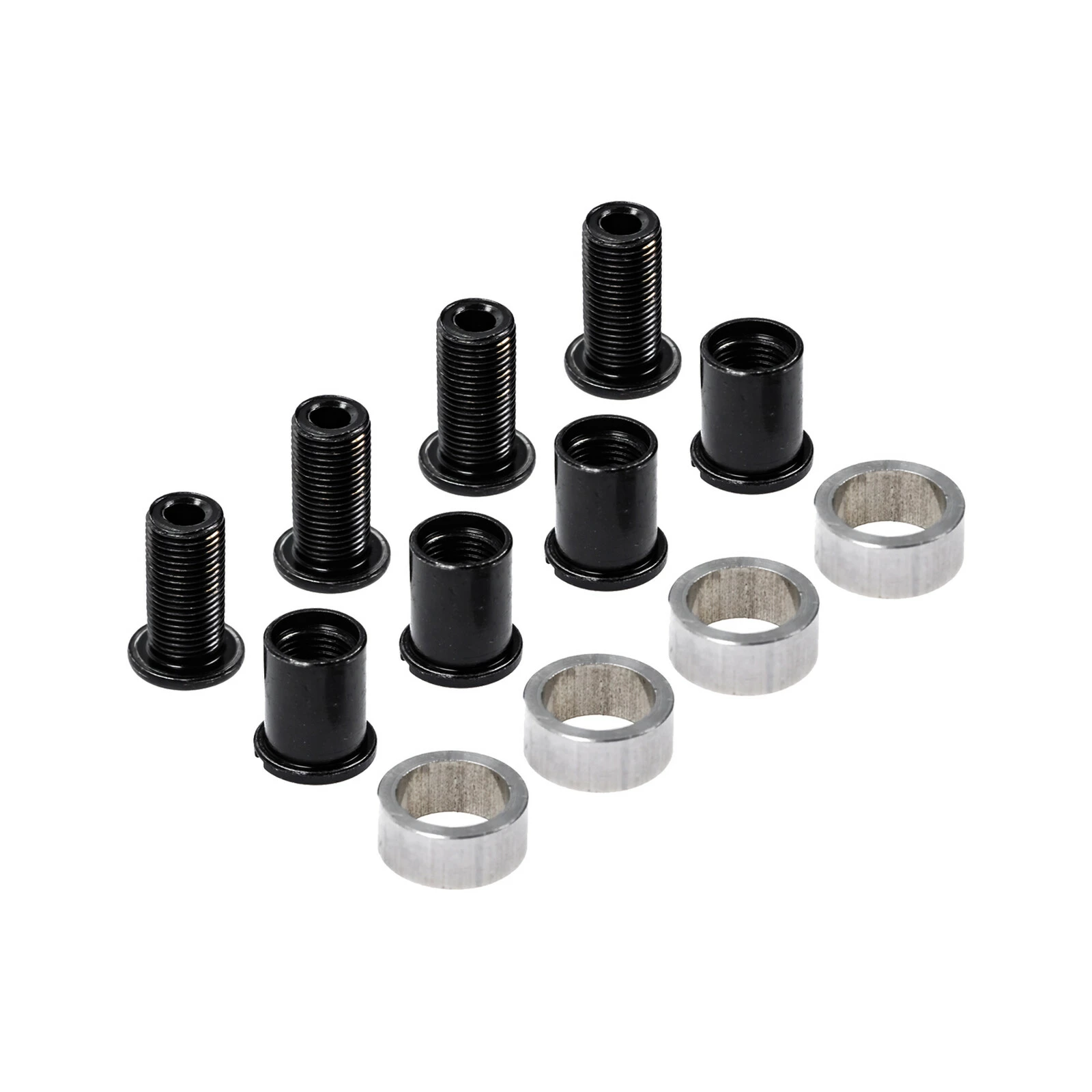 4 Stück FSA Kettenblatt Schrauben Set Kurbel M8x16mm E-Bike Spacer 6mm 3 4 Stück FSA Kettenblatt Schrauben Set Kurbel M8x16mm E-Bike Spacer 6mm