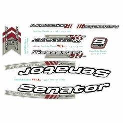 Nicht Angegeben Aufkleber DEKOR Fahrrad Rahmen SENATOR Special Bike Sticker Decal Set 8 Teilig