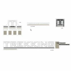 Nicht Angegeben Aufkleber Fahrrad Rahmen Trekking Performance Dekor Sticker Decal Set 6-Teilig