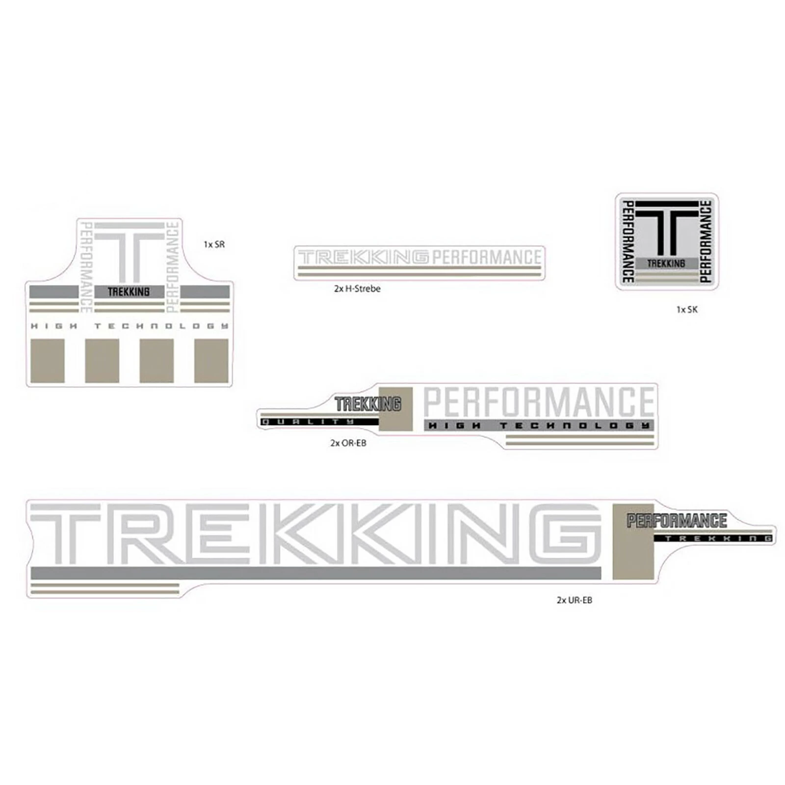 Nicht Angegeben Aufkleber Fahrrad Rahmen Trekking Performance Dekor Sticker Decal Set 8-Teilig 3 Nicht Angegeben Aufkleber Fahrrad Rahmen Trekking Performance Dekor Sticker Decal Set 8-Teilig