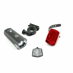 Büchel Lampen Beleuchtung Set Front Slim LED Rücklicht Rearflex Inkl. Batterien