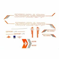 Nicht Angegeben Fahrrad DEKOR Satz Aufkleber Rahmen Frame Decal Sticker Label Orange Weiß Grau