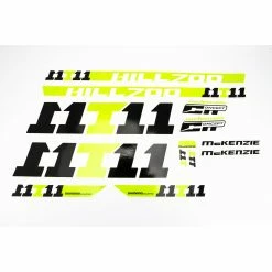 Fahrrad DEKOR Satz Aufkleber Rahmen Frame Decal Sticker MC KENZIE Label Grün