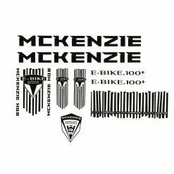 Nicht Angegeben Fahrrad DEKOR Satz Aufkleber Rahmen Frame Decal Sticker MC KENZIE Schwarz Weiß