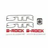 Nicht Angegeben Fahrrad DEKOR Satz Aufkleber Rahmen Frame Decal Sticker STR B-ROCK Label Weiss