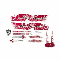 Nicht Angegeben Fahrrad DEKOR Satz Aufkleber Rahmen Girl Lady Bike Sticker MC KENZIE Rosa Violett