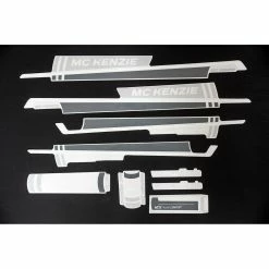 Nicht Angegeben Fahrrad DEKOR Satz Aufkleber Rahmen Schriftzug Sticker MC KENZIE Decal Grau Weiß