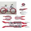 Nicht Angegeben Fahrrad DEKOR Satz ROCKY MTB Rahmen Frame Decal Sticker Weiß Rot 11 Teilig