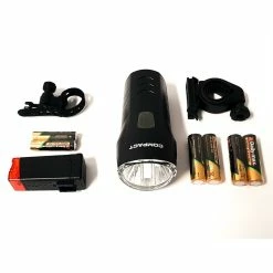 Büchel Fahrrad Lampe Licht LED Batterie Beleuchtungs Set 15 Lux Inklusive Batterien NEU