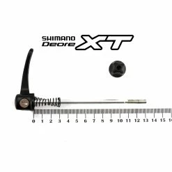 Fahrrad SHIMANO Deore XT Schnellspanner Alu Vorderrad Front Vorne 100mm Schwarz