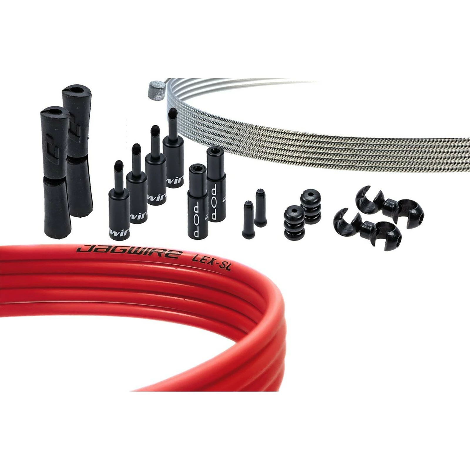 JAGWIRE Pro Shift Kit PCK504 Schaltzugset Set Aussenhülle Innenzug Rot 3 JAGWIRE Pro Shift Kit PCK504 Schaltzugset Set Aussenhülle Innenzug Rot