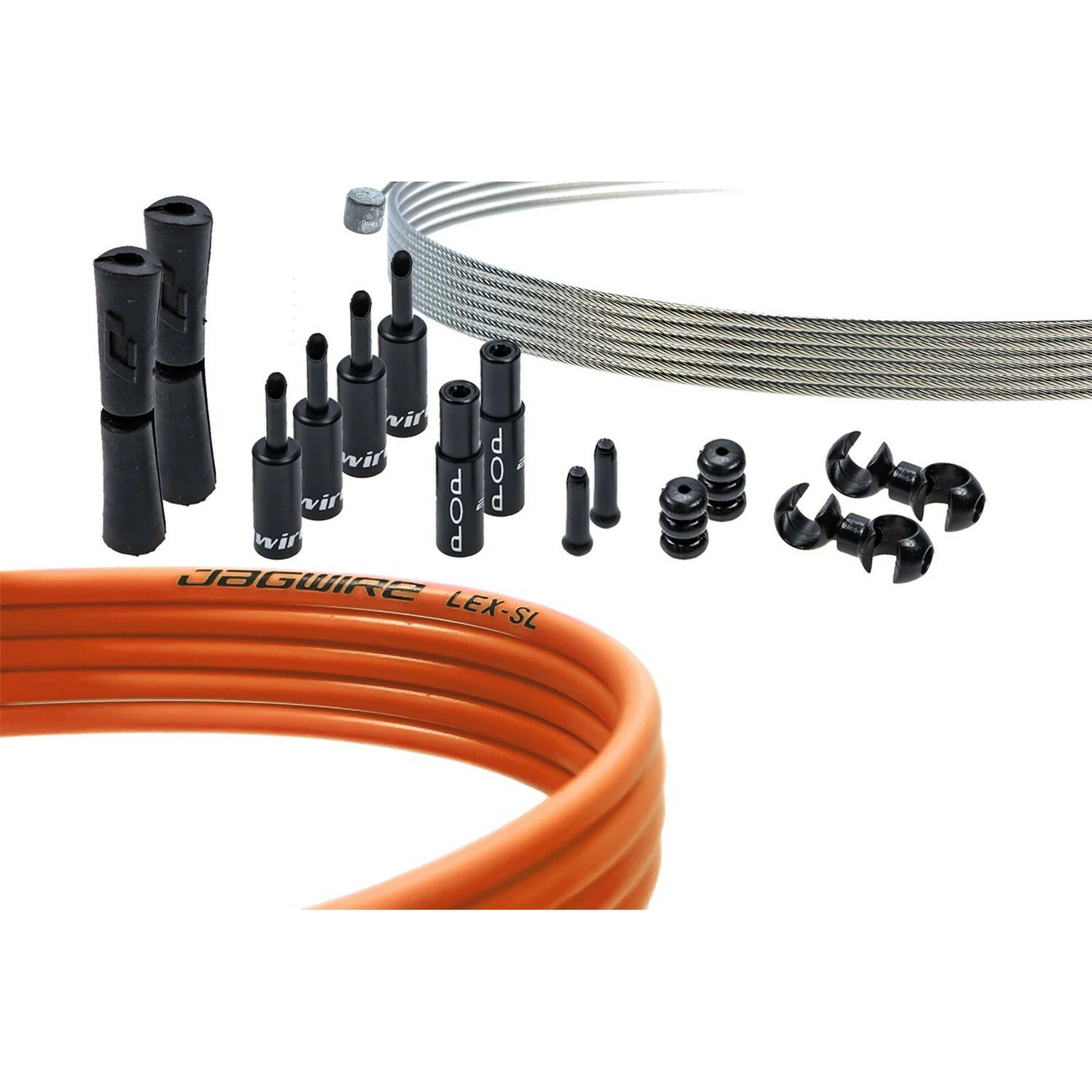 JAGWIRE Pro Shift Kit PCK506 Schaltzugset Set Aussenhülle Innenzug Orange 3 JAGWIRE Pro Shift Kit PCK506 Schaltzugset Set Aussenhülle Innenzug Orange