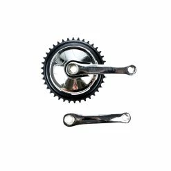 Nicht Angegeben Kurbel Garnitur Single Speed 38 Zähne 1 Fach 127mm Kurbel Armlänge Klapp Kinder Fahrrad