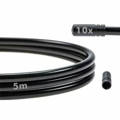 Nicht Angegeben Promax Teflon Schaltzughülle 5 Meter Shimano Aussenhülle 10 Stück Endkappe