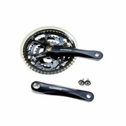 SHIMANO Tourney Fahrrad Kurbel Garnitur FC-M361 Vierkant 48-38-28 Zähne Hyper Glide Drive