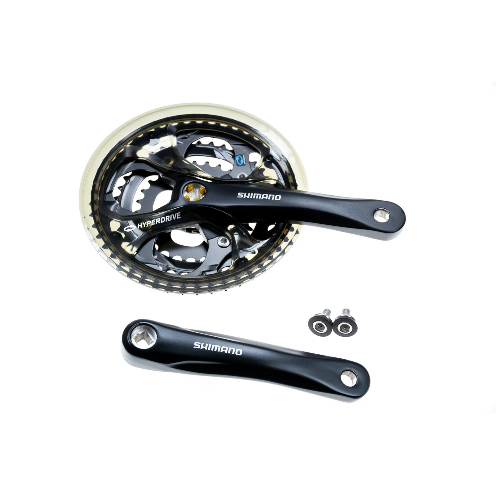 SHIMANO Tourney Fahrrad Kurbel Garnitur FC-M361 Vierkant 48-38-28 Zähne Hyper Glide Drive 3 SHIMANO Tourney Fahrrad Kurbel Garnitur FC-M361 Vierkant 48-38-28 Zähne Hyper Glide Drive