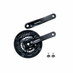 SHIMANO Tourney Fahrrad Kurbel Garnitur FC-TY501 Vierkant 42-34-24 Zähne Für 3x6/7/8 Fach 170mm